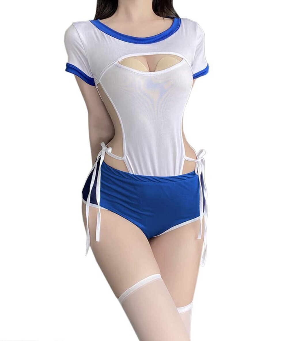 8940 Japanese Schoolgirl Uniform Lolita Swimsuit Anime Cosplay Lingerie
